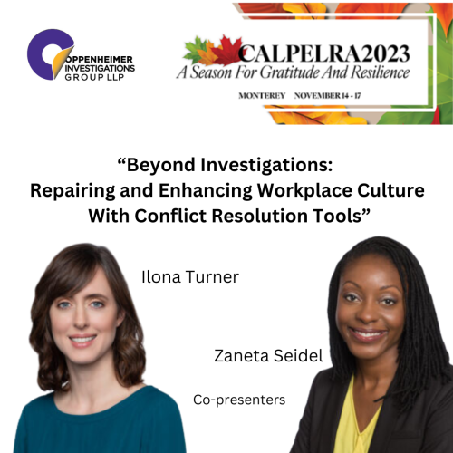 Zaneta Seidel and Ilona Turner to speak at CALPELRA 2023 conference