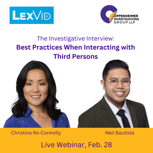 Christina Ro-Connolly and Neil Bautista to present for LexVid on February 28, 2024